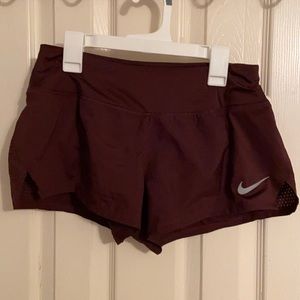 Maroon Nike Running Shorts